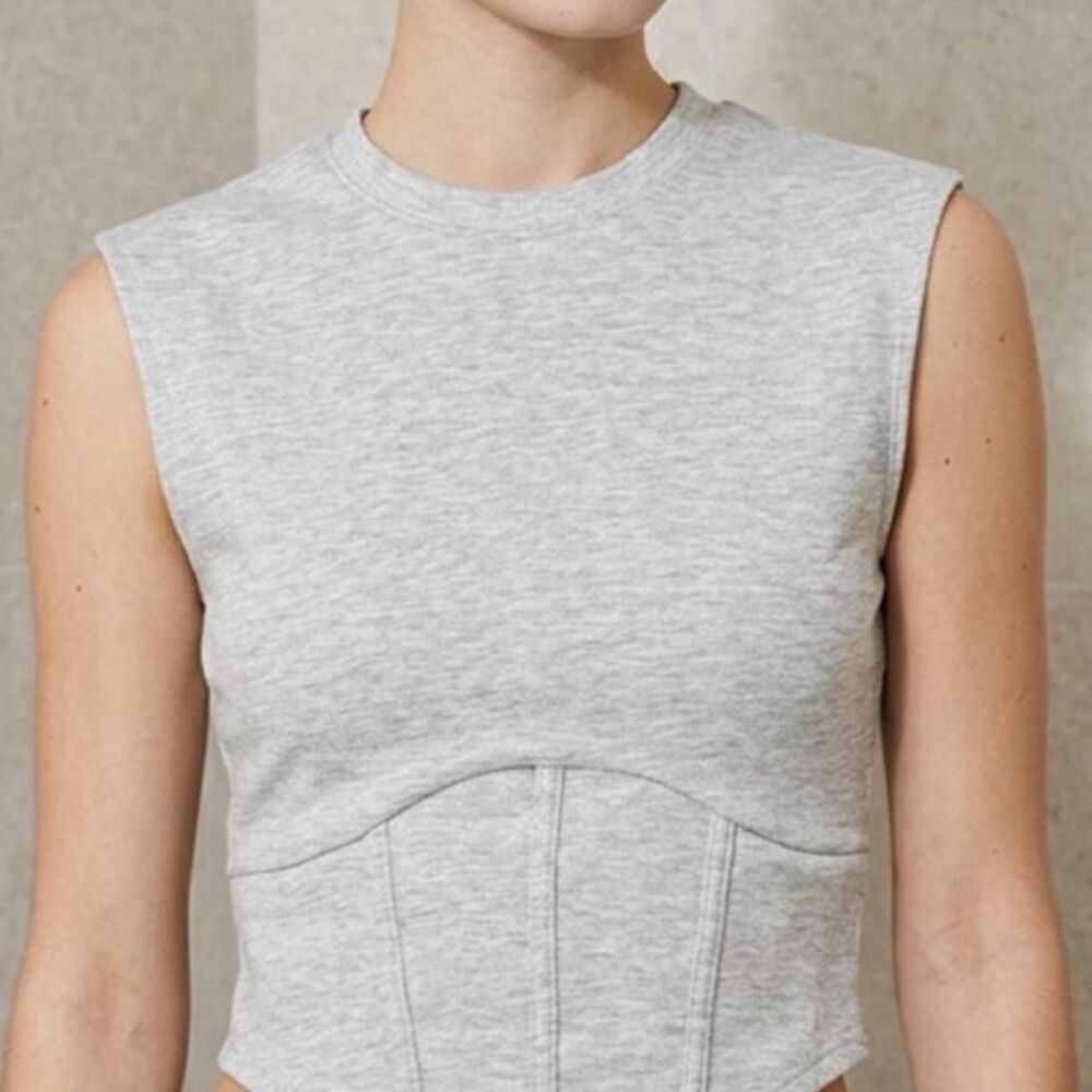 Fashion-nova Women's Grey Shirt